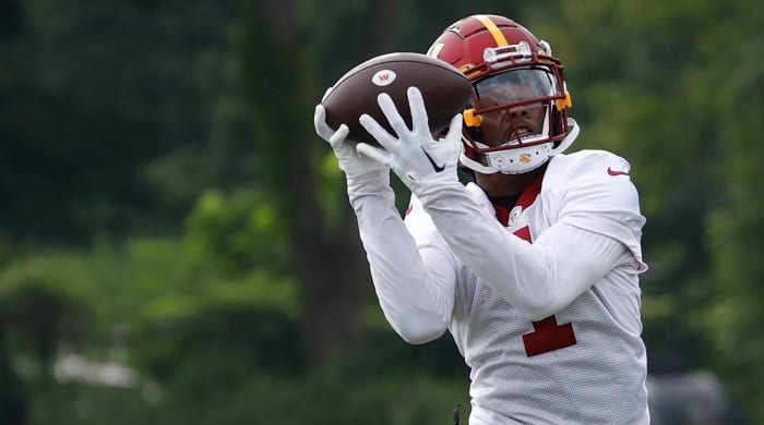 Washington Commanders wide receiver Jahan Dotson